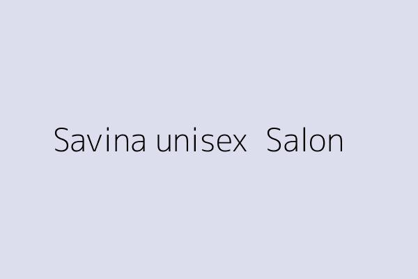 Savina unisex  Salon